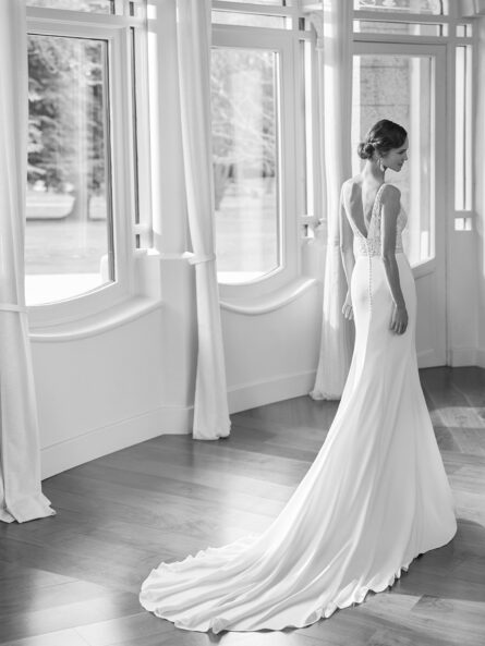 Rosa Clara Qamra brudklänning - Bild 2