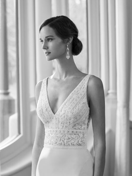 Rosa Clara Qamra brudklänning - Bild 3