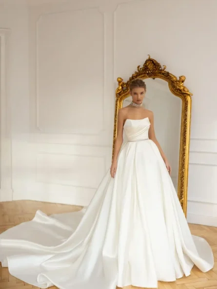 Eva lendel bröllopsklänning Oranta - Bild 3