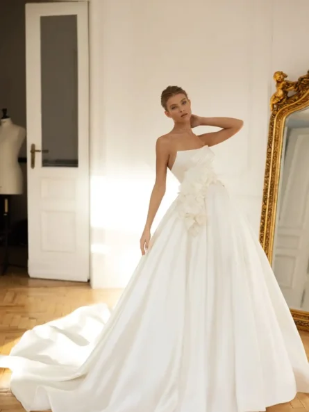 Eva lendel bröllopsklänning Oranta - Bild 2