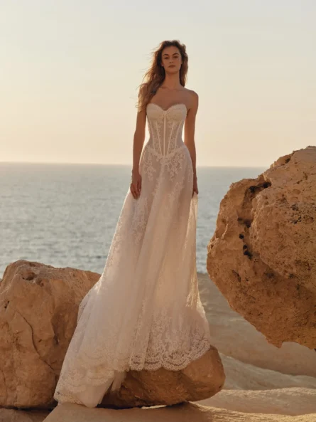 Eva lendel bröllopsklänning Quartz - Bild 3