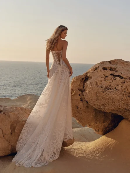 Eva lendel bröllopsklänning Quartz - Bild 2